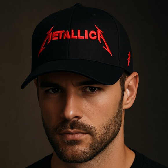 Metallica Black & Red Embroidered Hat – Size XL - Picture 1 of 7